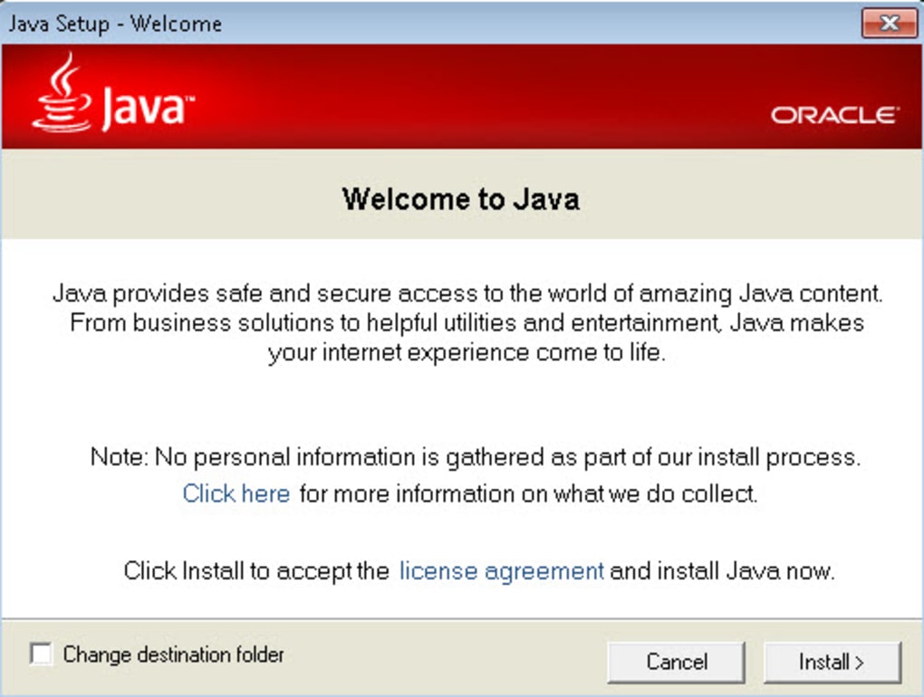 Java runtime environment windows 10 64 bit